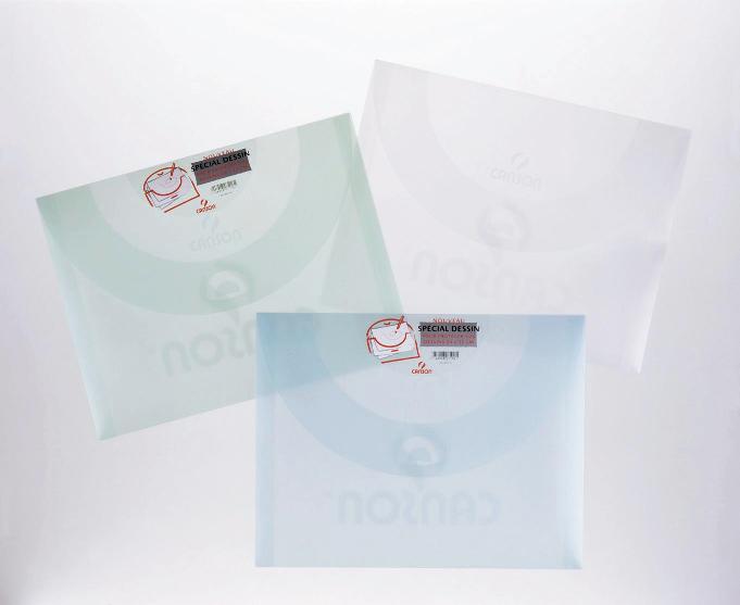 CANSON POCH RANGEMENT 27X35 500 BLANC VERT BLEU