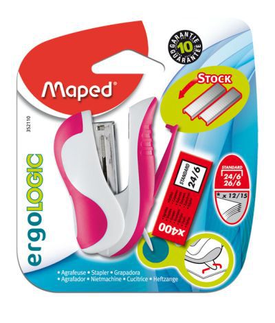 MAPED MINI AGRAFEUSE ERGOLOGIC 26/6 + 400 AGRAFES
