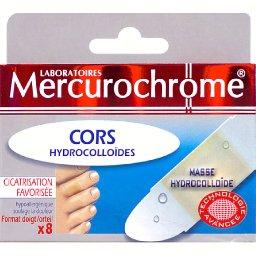 LABORATOIRE MERCHUROCHROME PANSEMENT HYDROCOLLOÏDES CORS MERCUROCHROME 8 UNITÉS