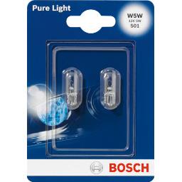 BOSCH LAMPES BLISTER PURE LIGHT W5W X2