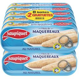 SAUPIQUET FILET DE MAQUEREAUX NATUREL SAUPIQUET 169G 8+2 GRATUIT
