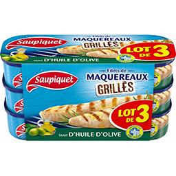 SAUPIQUET MAQ.GRILLES HUILE DOLIVE 3X120G