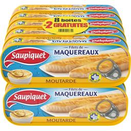 SAUPIQUET FILET DE MAQUEREAUX MOUTARDE SAUPIQUET 169G 8+2 GRATUIT