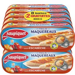SAUPIQUET FILET DE MAQUEREAUX ESCABECHE SAUPIQUET 169G8+2 GRATUIT