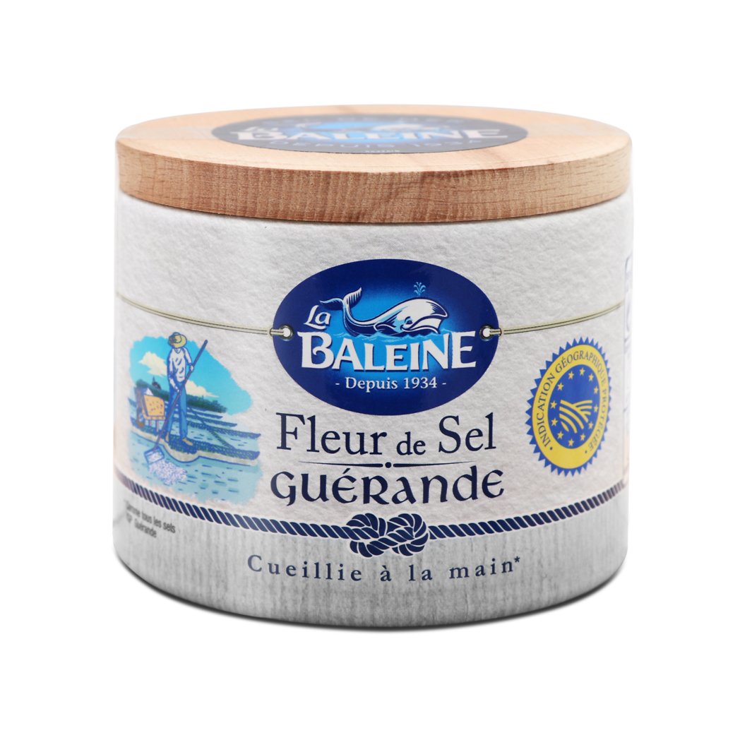 LA BALEINE BOITE 125GR FLEUR DE SEL BOUCHON BOIS LA BALEINE G