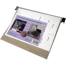 PIERRE HENRY LOT DE 5 DOSSIERS SUSPENDUS EN KRAFT NATUREL + INDEX