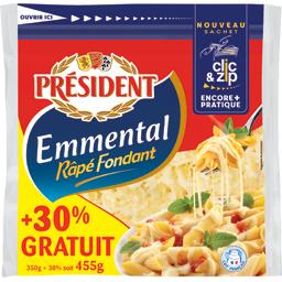 PRESIDENT EMMENTAL RAPE PRESIDENT 350G + 30 % GRATUIT