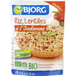BJORG RIZ LENTILLES A L'INDIENNE BIO BJORG 220G