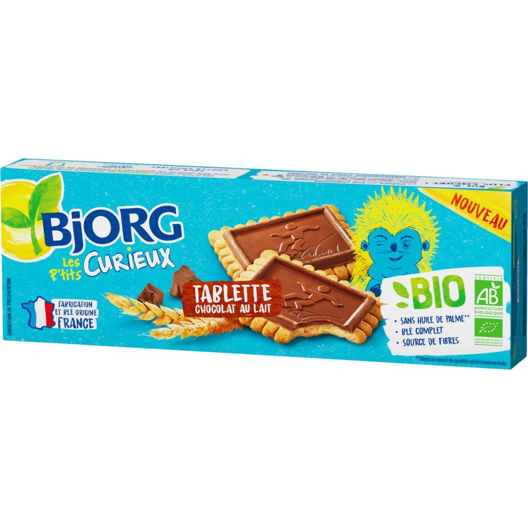 BJORG BJOR BISC TABLETTE CHOC LAIT KID 126G