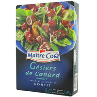 MAITRE COQ GESIERS CANARD MAIGRE CONFITS MAÎTRE COQ 300G