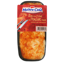 MAITRE COQ RÔTI FILET DE POULET CUIT S/VIDE MAÎTRE COQ 450G