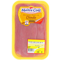 MAITRE COQ ARRIVÉ ESCALOPE DE DINDE MAÎTRE COQ SOUS ATMOSPHÉRE X2 240G