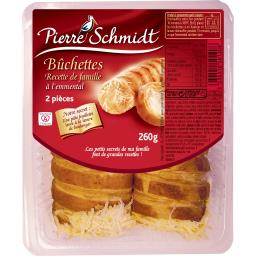 PIERRE SCHMIDT BUCHETTE AU FROMAGE P.SCHMIDT S/ATM. X2 BARQUETTE 260G