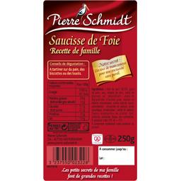 SCHMIDT SAUCISSE A TART FOIE 250G