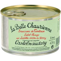 BELLE CHAURIENNE SAUCISSE TOULOUSE LR LENTILLE VERTE BERRY7420G