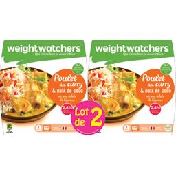 WEIGHT WATCHERS POULET CURRY COCO WEIGHT WATCHERS LOT 2X300G