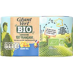 GEANT VERT MAIS BIO SANS SEL 2X1/4 GÉANT VERT 280G