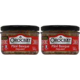 OROC BAT Paté Porc Piquant Bocal 180g x2