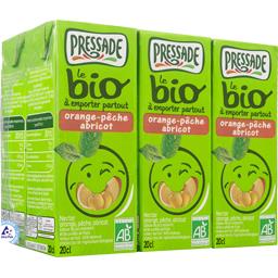 PRESSADE PRESSADE NECTAR BIO ORANGE/PECHE/ABRICOT 6X20 CL