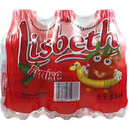 LISBETH EAU PLATE AROMATISE SOURCE 6X 33C FRAISE
