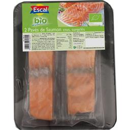 ESCAL POISSONS BIO SAUMON CRU PAVE S PL 1X 250G