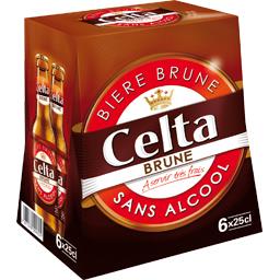 CELTA BIÈRE SANS ALCOOL BRUNE CELTA 6X25CL