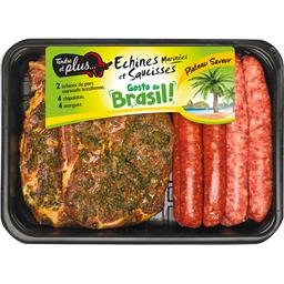 TENDRE ET + PLATEAU 2 ECHINES SAVEUR BRESIL +4MZ 4CH TENDRE ET PLUS 790G