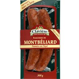 G.CLAVIERE 2 SAUCISSE MONBELL FUME PC 300G