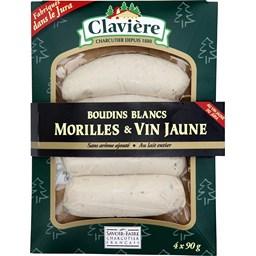 CLAVIERE 4 BOUDIN BLC BLANC MORIL VIN JAUNE 360G