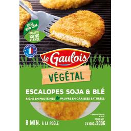LE GAULOIS VEGETAL ESCALOPE PANEE SOJA BLE LE GAULOIS VEGETAL 200G