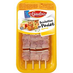 LE GAULOIS BROCHETTE DE POULET X4 380G LE GAULOIS