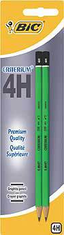 BIC CORPS BOIS HEXAGONAL - TÊTE TREMPÉE BAGUÉE - 4H