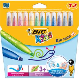 BIC CORPS LARGE COLORÉ MOTIF BULLES FACILE À TENIR - CAPUCHON TRANSPARENT