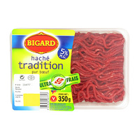 BIGARD STEAK HACHÉ FRAIS TRADITION BIGARD PUR BOEUF 5% MG 350G