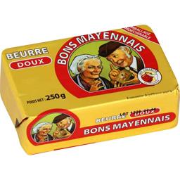 VAUBERNIER BEURRE DOUX PLAQUETTE ALUMINIUM 250G