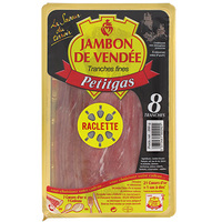 PETITGAS JAMBON DE VENDÉE 8 FINES TRANCHES PETITGAS 200G