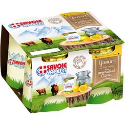 SAVOIE YAOURT YAOURTS LAIT ENTIER SAVEUR CITRON POT CARTON 4X125G S.YAOURT