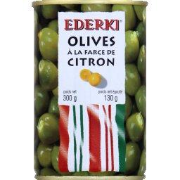 EDERKI OLIVES VERTES FARC CITRON BOITE FER 300G 125E
