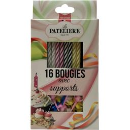 LA PATELIERE DECORS 16 BOUGIES ANNIVERSAIRE LA PATELIERE