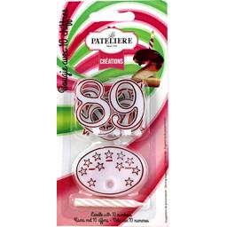 LA PATELIERE DECORS BOUGIES PLASTIQUE CHIFFRES LA PATELIERE