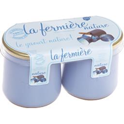 LA FERMIERE YAOURT NATURE POT EN GRÈS X2 280G
