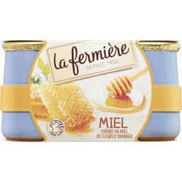 LA FERMIERE YAOURT AU MIEL POT EN GRÈS X2 280G
