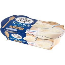 LE PETIT BASQUE SEMOULE AU LAIT NATUREL LE PETIT BASQUE 2X140G