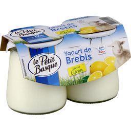 LE PETIT BASQUE YAOURT DE BREBIS AU CITRON 3%MG LE PETIT BASQUE 2X125G