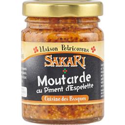 SAKARI MOUTARDE VINAIGRE FORT PIMENT BOCAL 100G