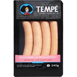 TEMPE SAUCISSE FRANCFORT X4 240G