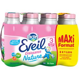LACTEL LAIT EVEIL NATURE LACTEL 8X1L
