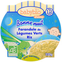 BABYBIO ASSIETTE LÉGUMES VERTS ET RIZ DÈS 12MOIS BABYBIO 230G
