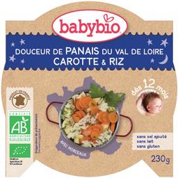 BABYBIO ASSIETTE PANAIS CAROTTE ET RIZ DÈS 12MOIS BABYBIO 230G