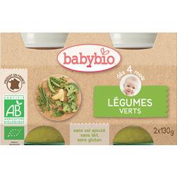 BABYBIO PETIT POT LÉGUMES VERTS DÈS 4 MOIS BABYBIO 2X130G